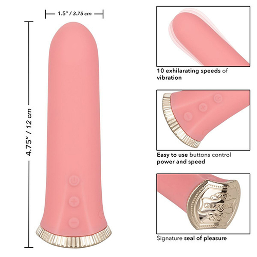 Нежно-розовый мини-вибромассажер 12см California Exotic Novelties Uncorked Rose SE-4370-10-3