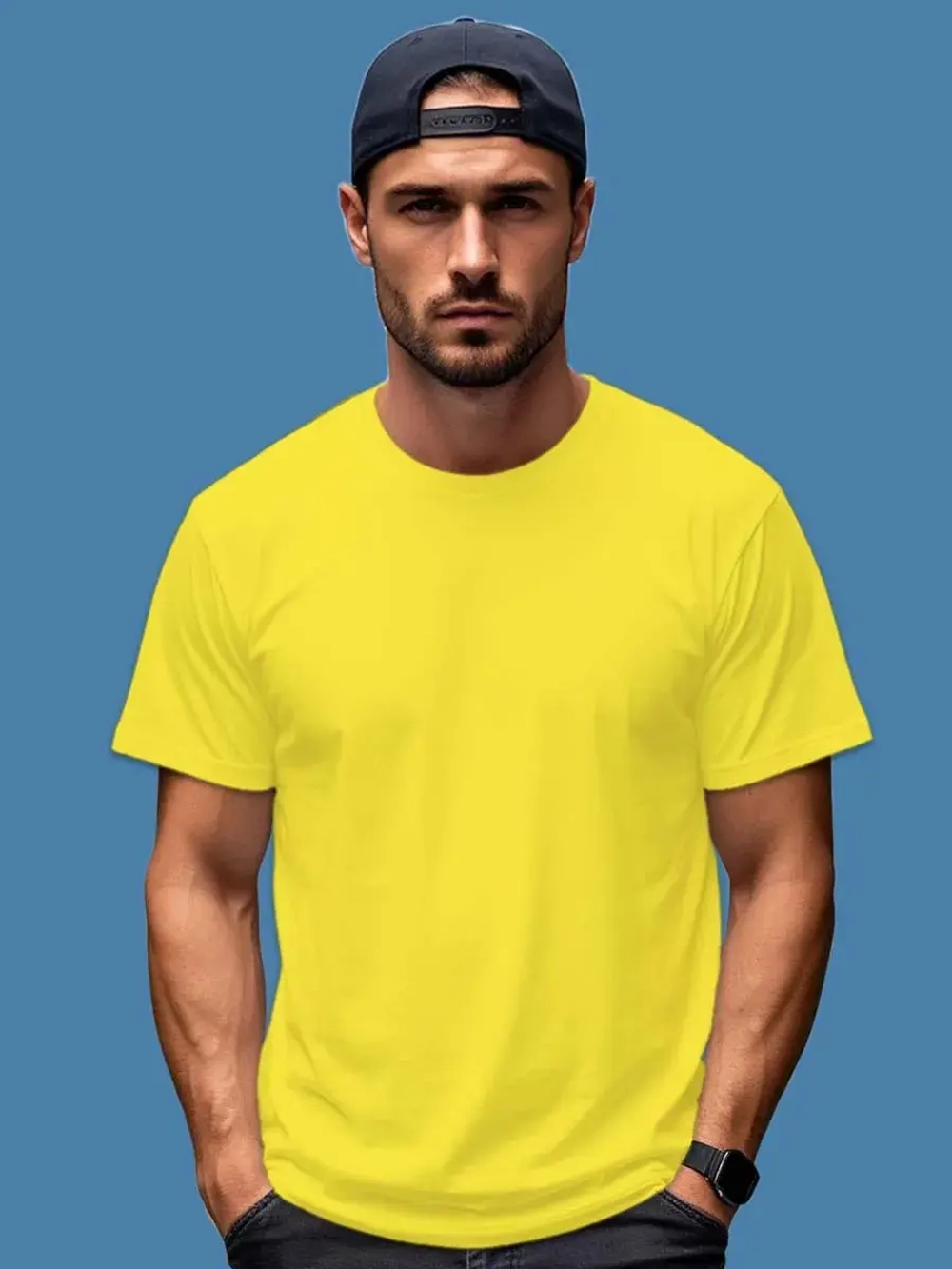 Футболка Взрослая.Премиум однотонная.1 шт