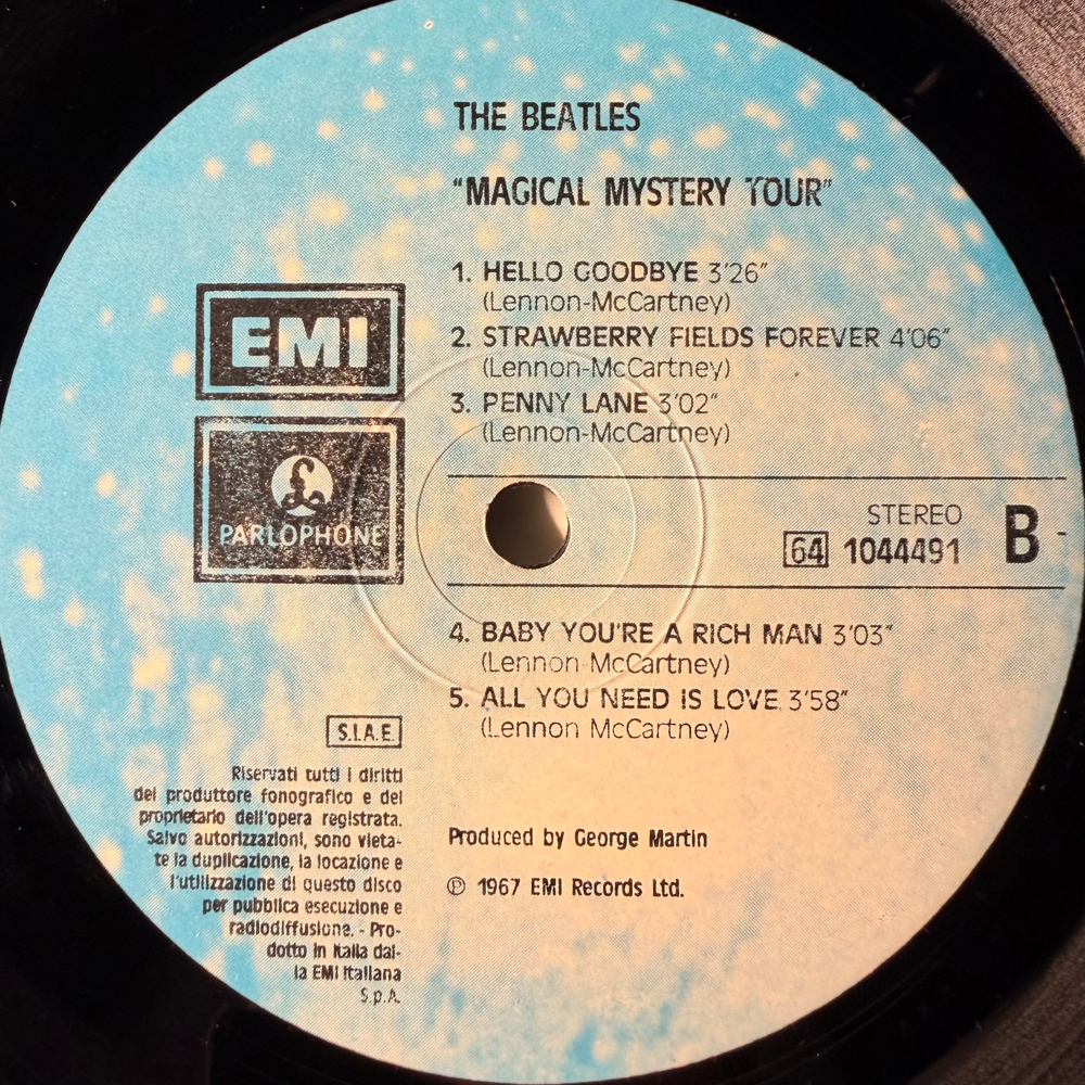 The Beatles ‎– Magical Mystery Tour (Италия 1977г.)