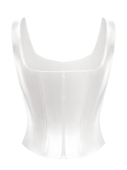 Удлиненный топ из лаке