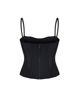 Топ бюстье корсетного типа из сатина