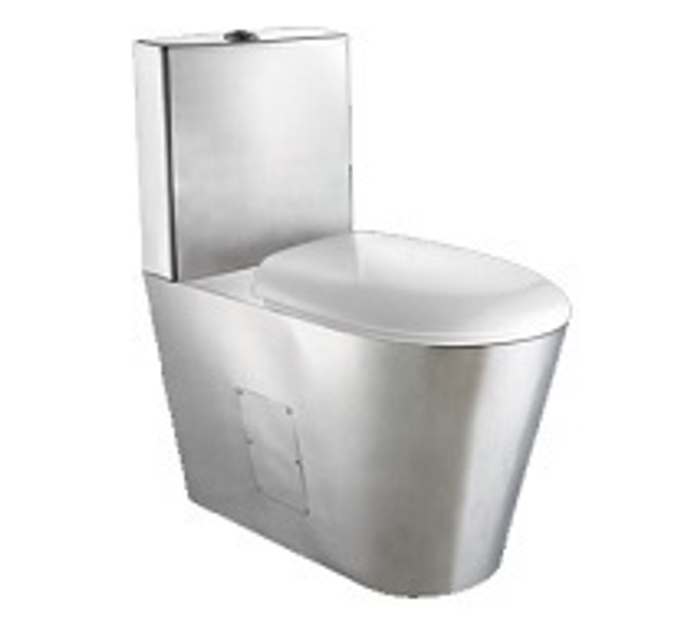 Унитаз напольный нерж. сталь NOFER 13016.S матовый