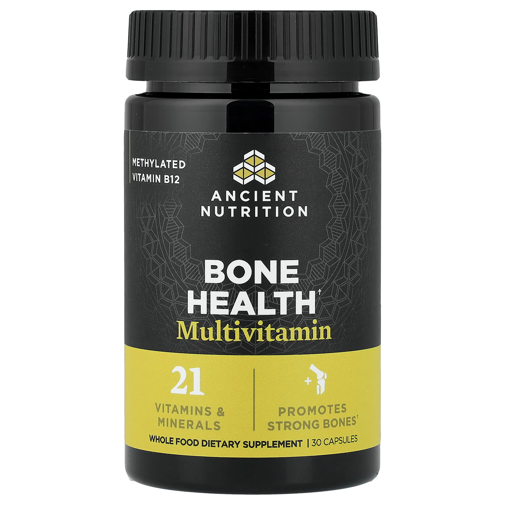 Ancient Nutrition, мультивитамины для здоровья костей, 30 капсул