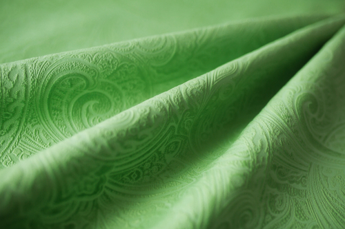 OLIVIA 5 мебельная ткань, велюр с тиснением, зеленый 1,4 м.