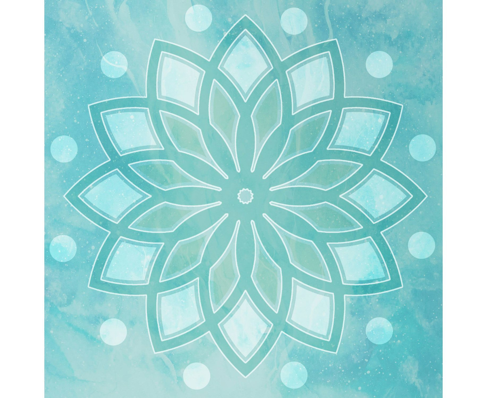 Коврик для фитнеса и йоги DFC Meditation Deluxe, 183x68x0,5 см, Lotus