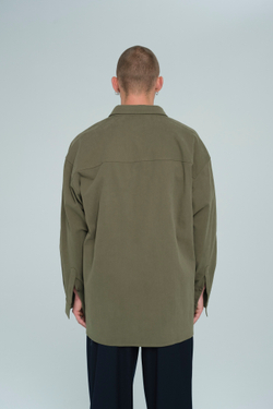 Рубашка оверсайз | khaki