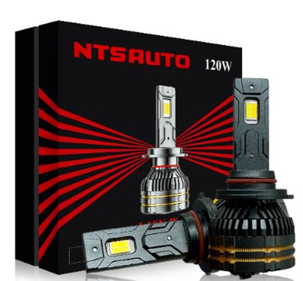 Автолампа LED НB3/HB4 к-т NTS (рад+вентил) L19N 120W CAN 3кол:3200/4300/6500K L19NHB3-HB4