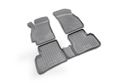 Коврики в салон для HYUNDAI Accent 2000-2005, 4 шт. (полиуретан, серые) NLC.20.06.211K