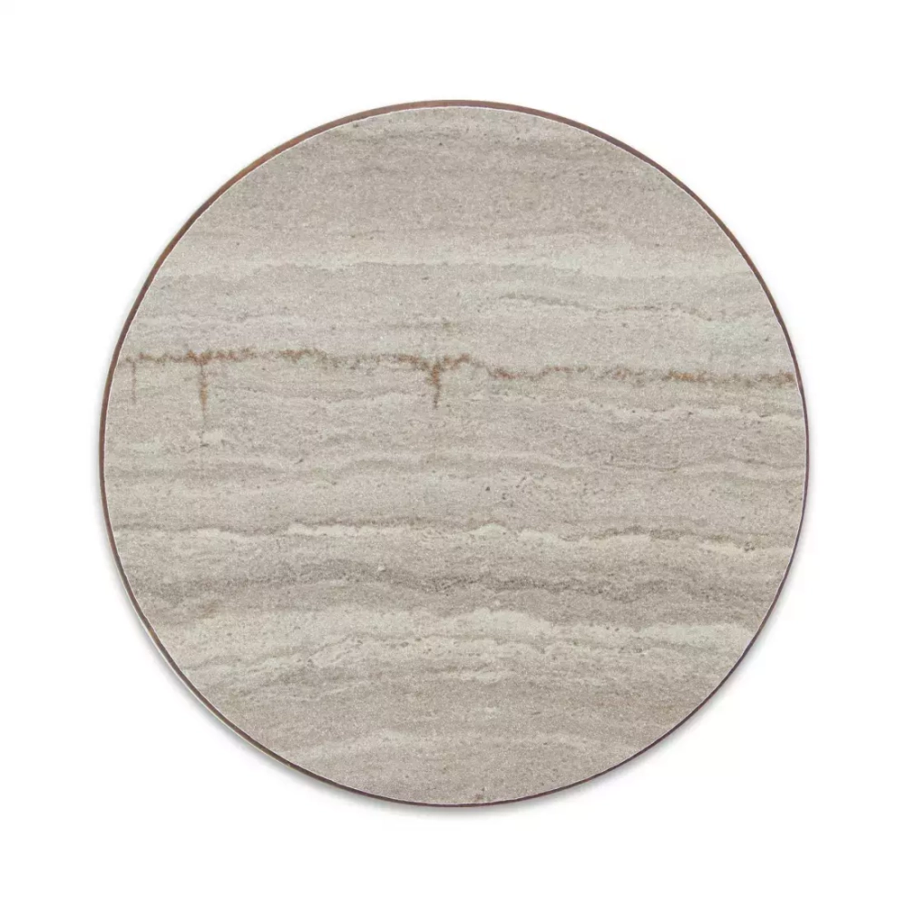 Набор подставок под кружку Бирдекель 4шт 9.5см ComposeEat Fashion травертин капучино