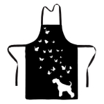 Фартук "Шнауцер и бабочки"