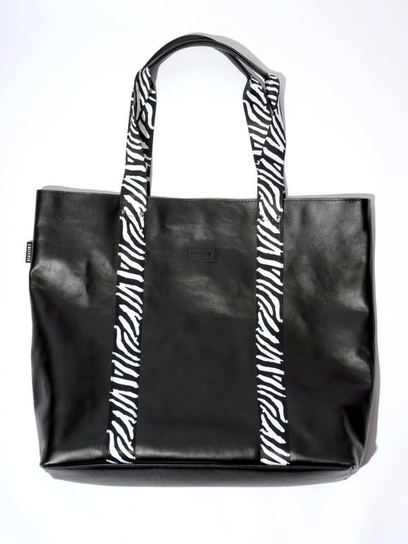 Кожаная сумка шоппер