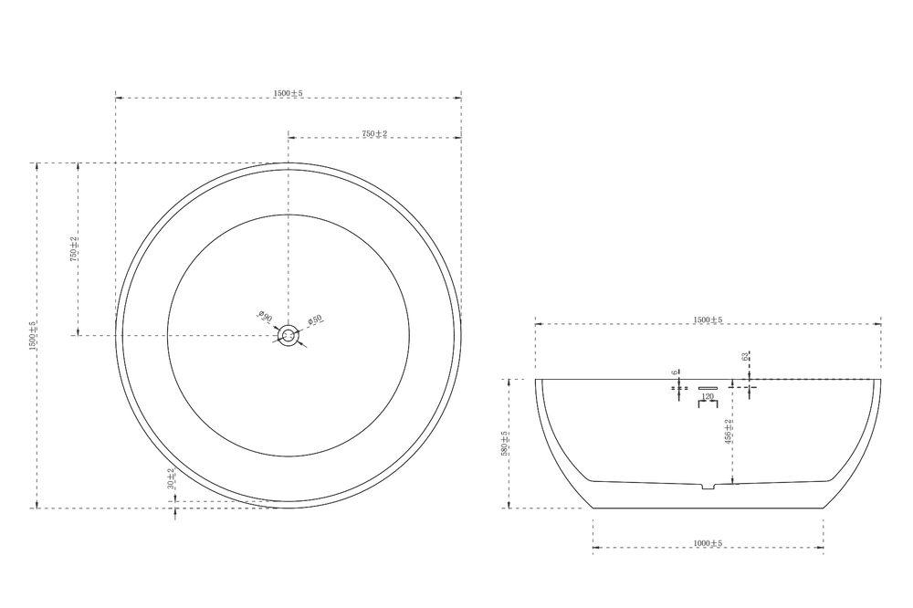 Акриловая ванна ABBER AB9279 белая