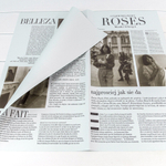 Пленка В листах 20 шт 57 х 57 см "Газета ROSES" (Голубой, Серый)