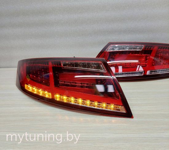 Задние фонари red white led bar для Audi TT 8J
