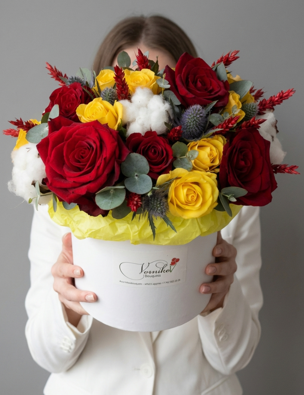 Цветы в коробке Любовный эликсир