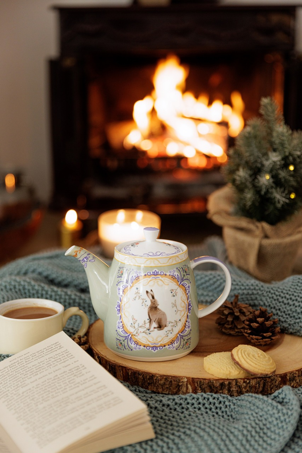 Kitchen Craft Чайник London Pottery 1л Заяц LPBLTPOT1LHAR