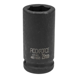 Головка ударная глубокая 3/4'', 25мм (6гр.) RockForce RF-46510025