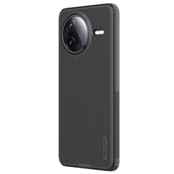 Усиленный чехол черного цвета от Nillkin для Xiaomi Poco F7 Pro и Redmi K80, серия Super Frosted Shield Pro