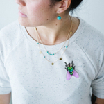 Брошь из акрила.