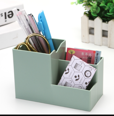 Органайзер настольный, 100x150x75 мм, зелёный, пластик, 1 шт