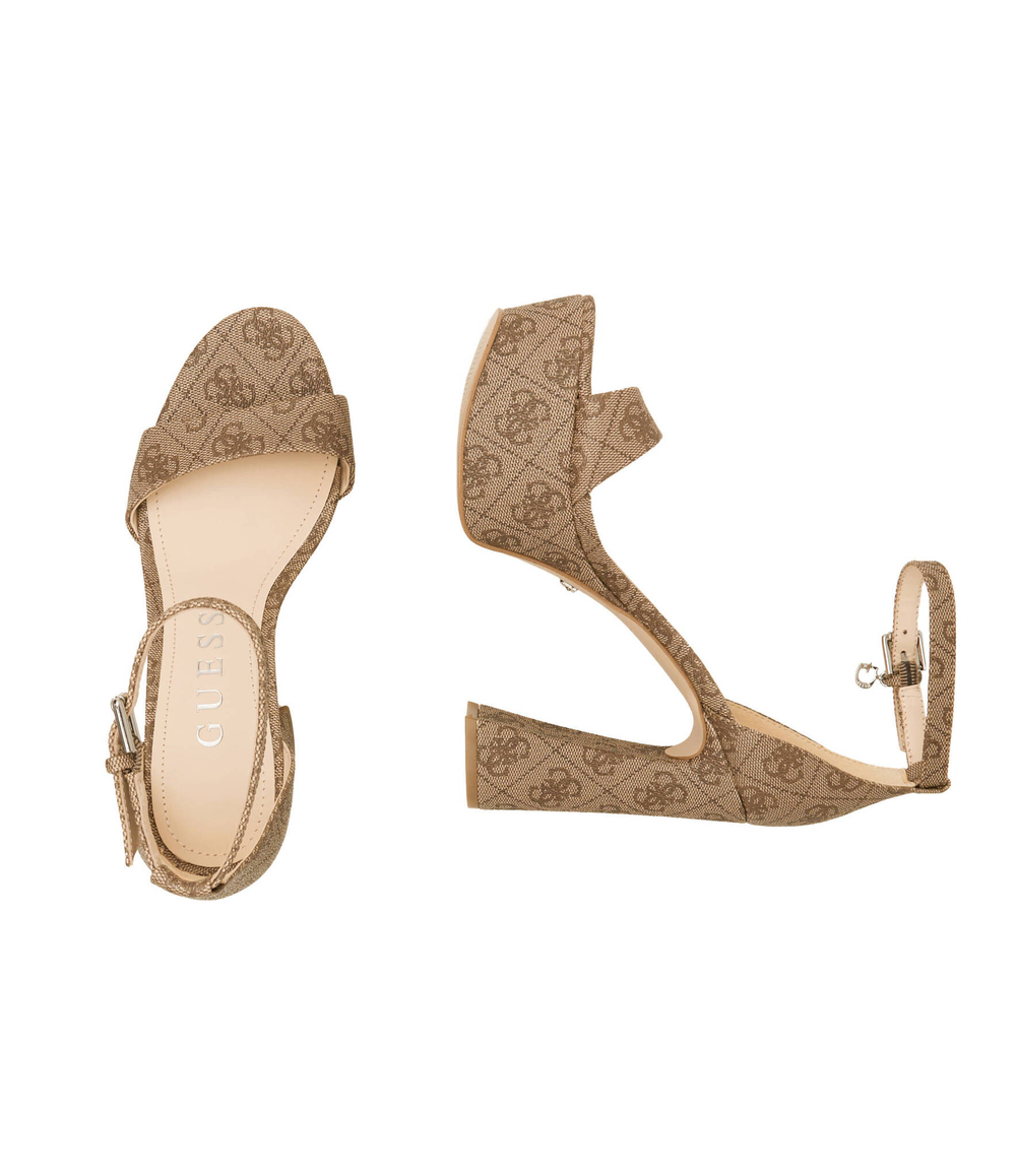 Босоножки на каблуке Guess - бежевый(FLJDS2 FAL03)