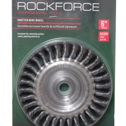 Кордщетка дисковая стальная витая для УШМ 150мм, в блистере RockForce##Rock FORCE RF-BWF106