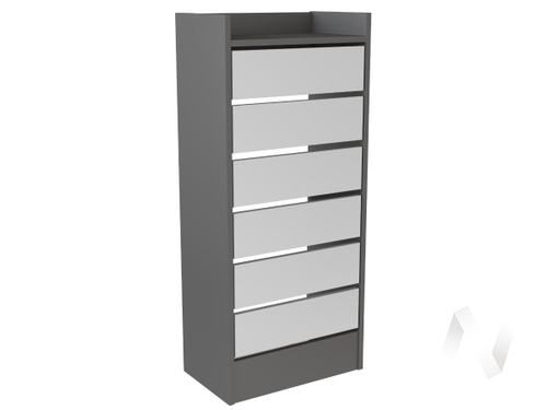 Обувница ЯПТ-1 Прихожая Ямайка (графит серый/серый камень)