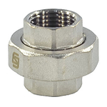 Соединитель латунь никель американка Ду 20 (3/4") прямой ВР/ВР SantechSystems