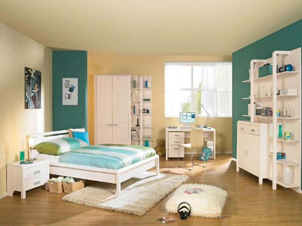 Стеллаж 104х32х112, Мадейра, навесной, деревянный 3 полки, для игрушек, книг, массив сосны, белый, Dipriz