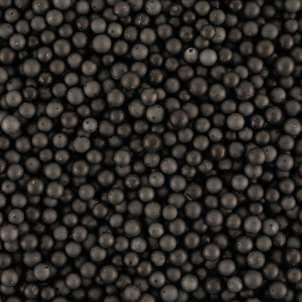 Шарики пенопласт, Черный, 6-8 мм, 10 гр.
