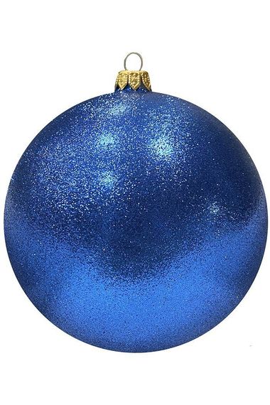 Шар пластиковый Искристый, 150 мм., 1 шт., синий, ПромЕлка (ШИПЛ-150Blue)