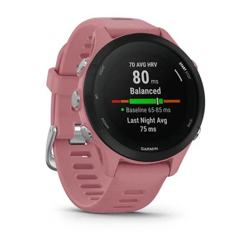 Смарт часы Garmin Forerunner 255S со светло-розовым ремешком
