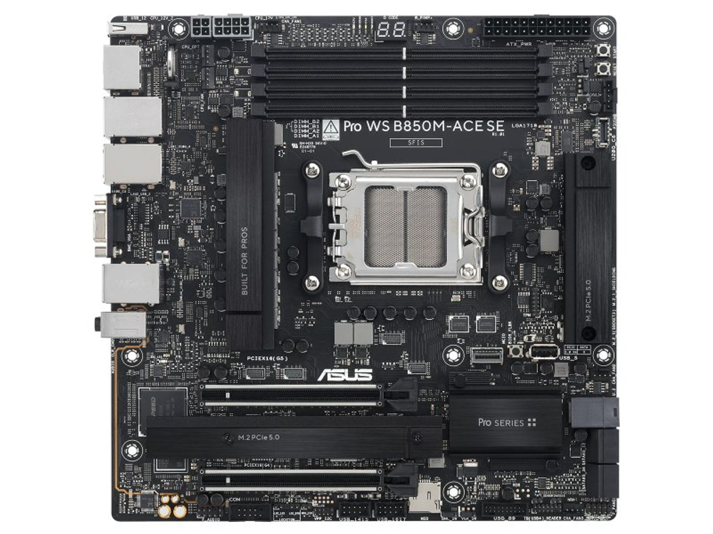 Материнская плата Asus Pro WS B850M-ACE SE, Socket AM5, AMD B850, mATX, RTL [90MB1MN0-M0EAY0]