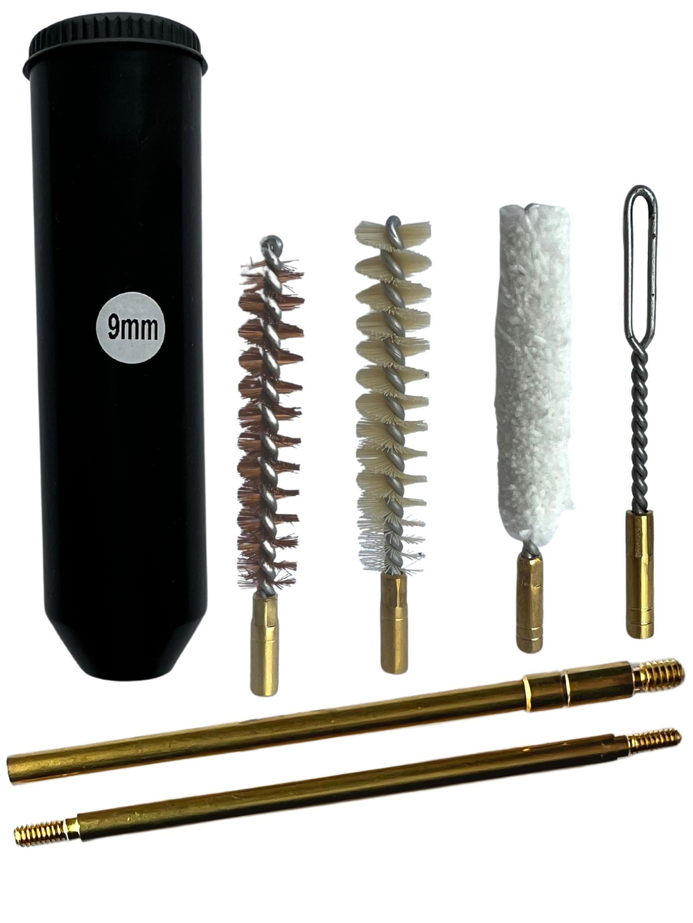 Набор для чистки оружия клб. 9мм в БЛИСТЕРЕ с латунным шомполом 4мм (8531-357/38).