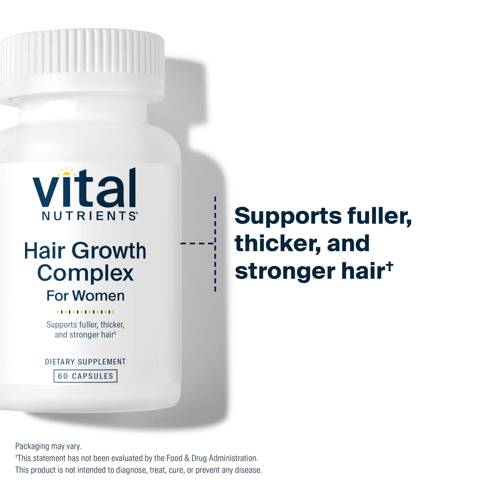 Vital Nutrients, комплекс для роста волос для женщин, 60 капсул