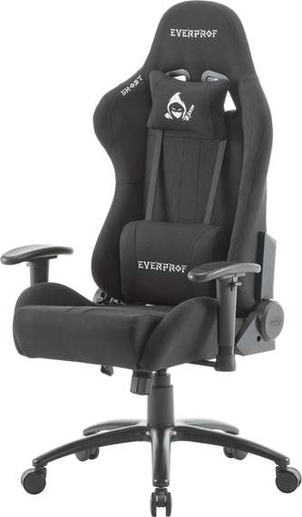 Геймерское кресло Everprof Ghost Ткань Черный