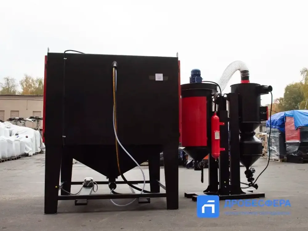 Камера абразивоструйная КСО-150-Н-ФВР-М боковая загрузка с 2-х сторон