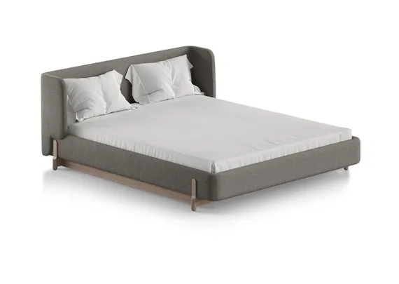 Кровать Basic спальное место 160*200 см (капучино, твид)