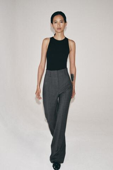 ZARA БОДИ ХАЛТЕР ИЗ ПОЛИАМИДА, ЧЕРНЫЙ