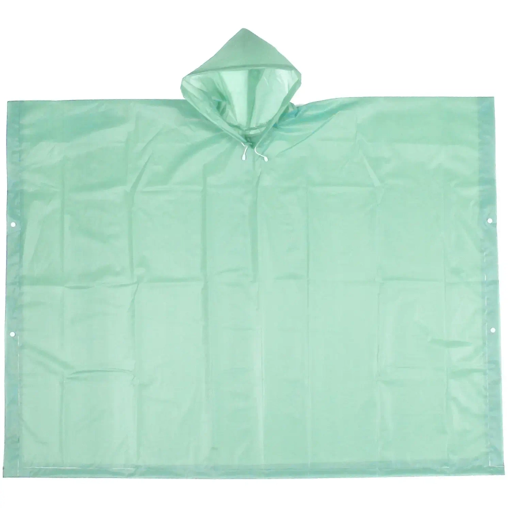 Дождевик-пончо 120 Мкрн 95см «Ультим» с капюшоном, на кнопках, зеленый ДоброСад