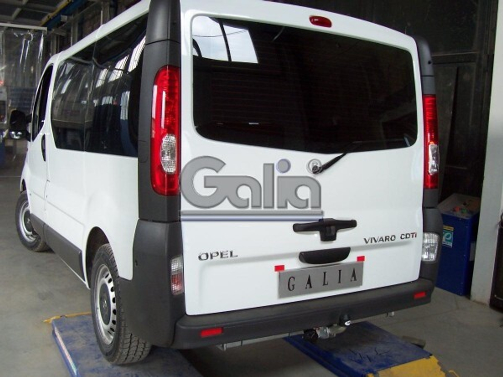 Фаркоп оцинкованный Galia N048A для Nissan Primastar 2002-2014, Opel Vivaro 2002-2014, Renault Trafic 2002-2014(паспорт и сертификат в комплекте)(без электрики)