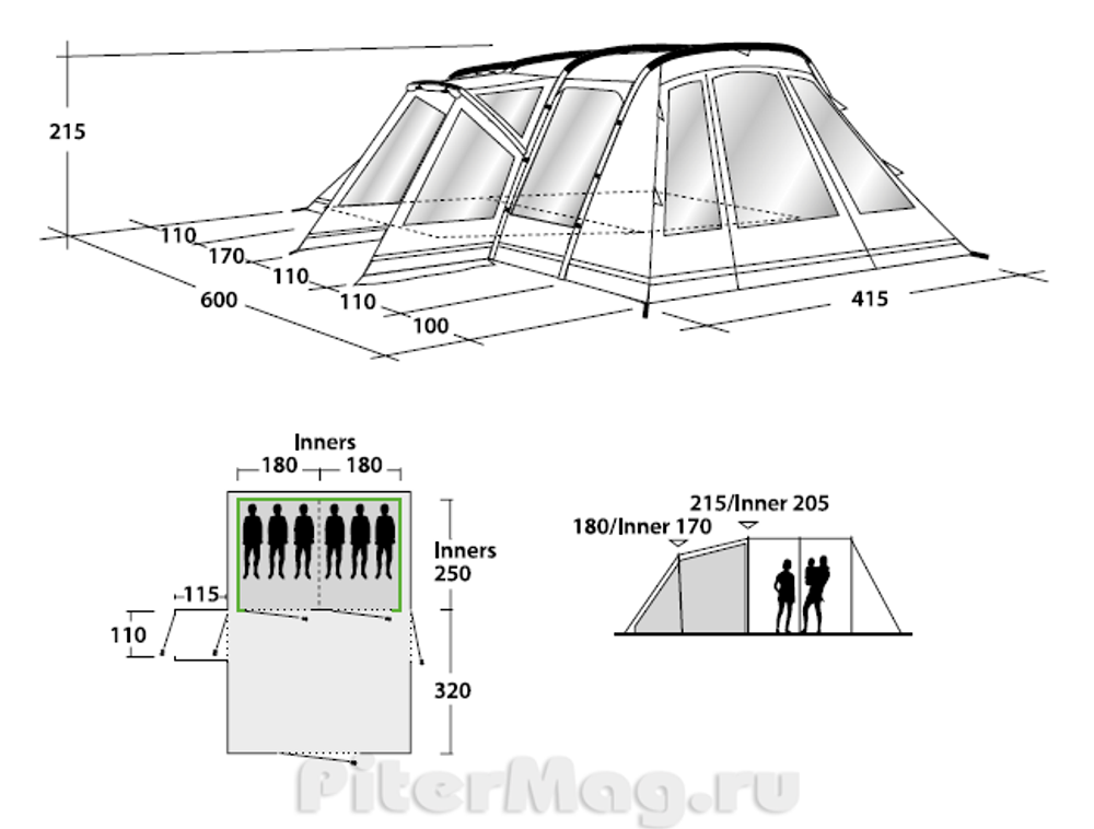 Палатка Outwell Montana 6 2017 [110576]