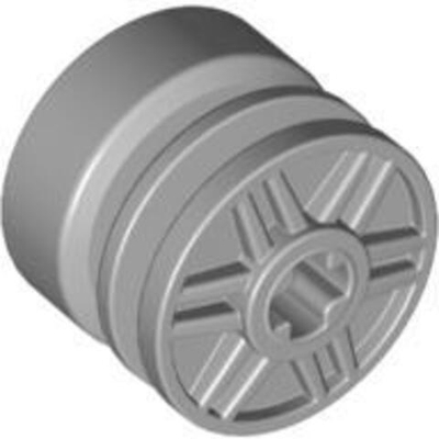 Lego Колесо 18x14 с осевым отверстием накладными болтами и мелкими спицами (светло-серый) 55982/ 449