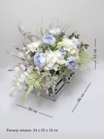 Композиция в ящике "Гортензия"