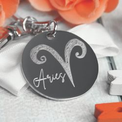 Круглый брелок Titan с гравировкой на заказ, 30 мм (сталь)