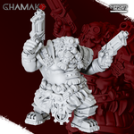 Grand Alliance Order Kharadron Overlords Dwarf Дварф инженер с двумя револьверами миниатюра для dnd, днд, pathfinder, фентези, Настольная игра, НРИ, Варгейм, РПГ