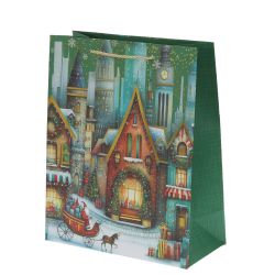 GAEM Пакет подарочный (бумага 210г/м2, блок 12шт), L26 W12 H32 см, 4в.