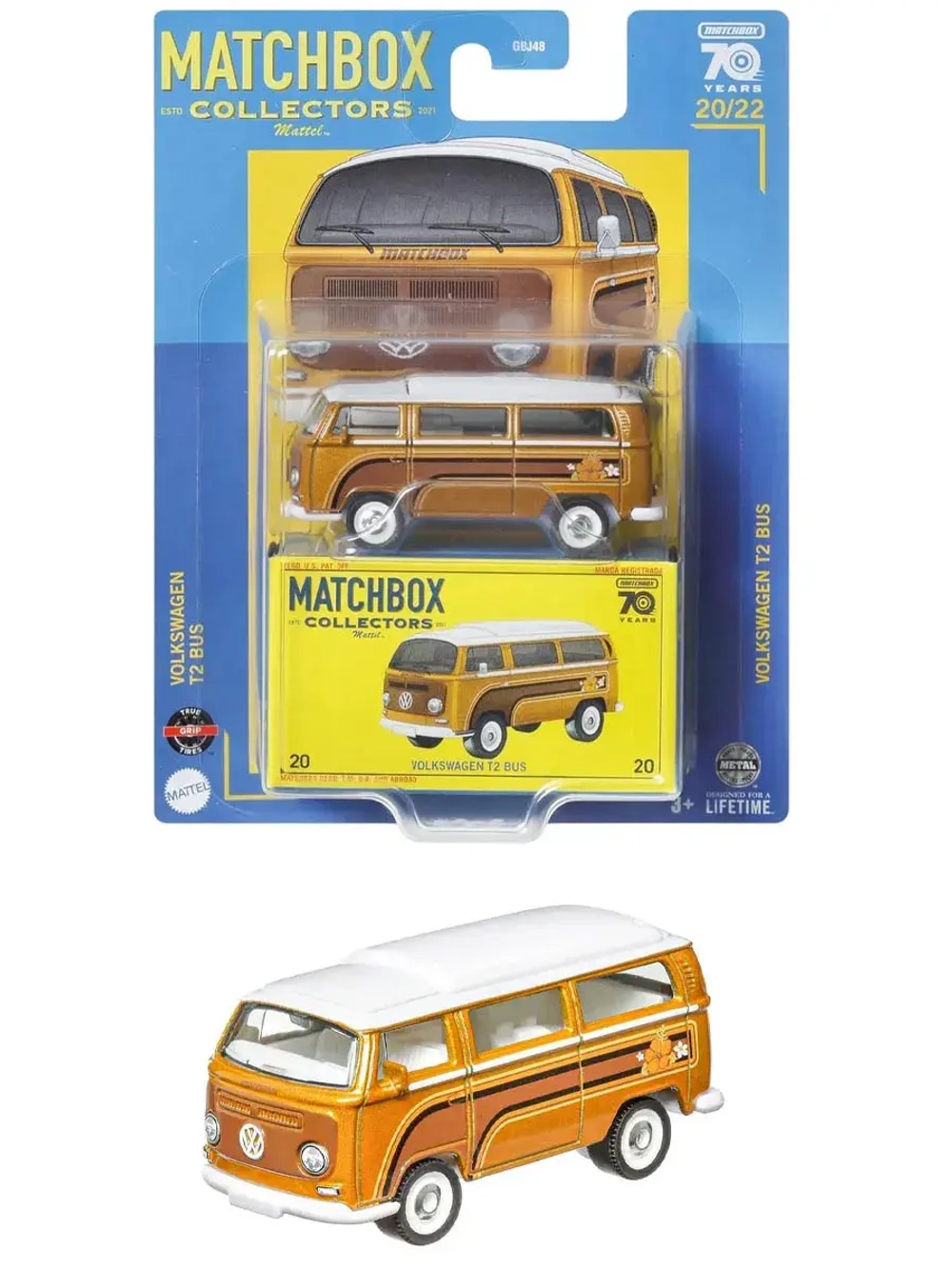 Машинка Хот Вилс Matchbox Volkswagen T2 Bus GBJ48 HLJ73
