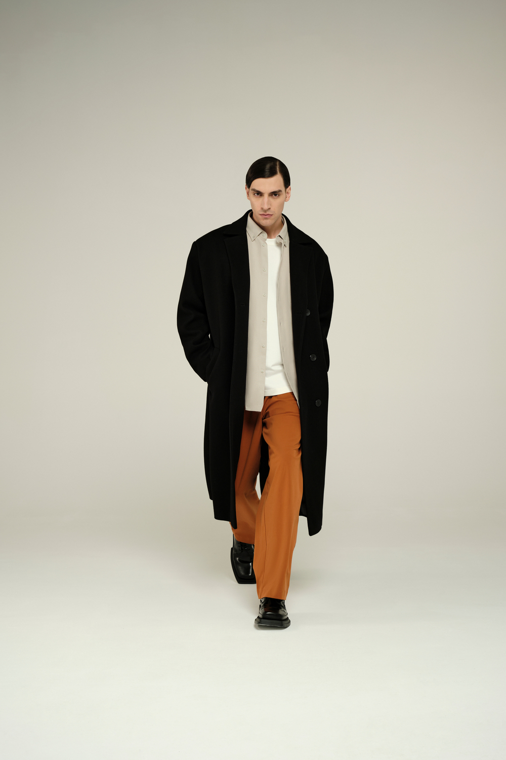 Брюки широкие | ochre