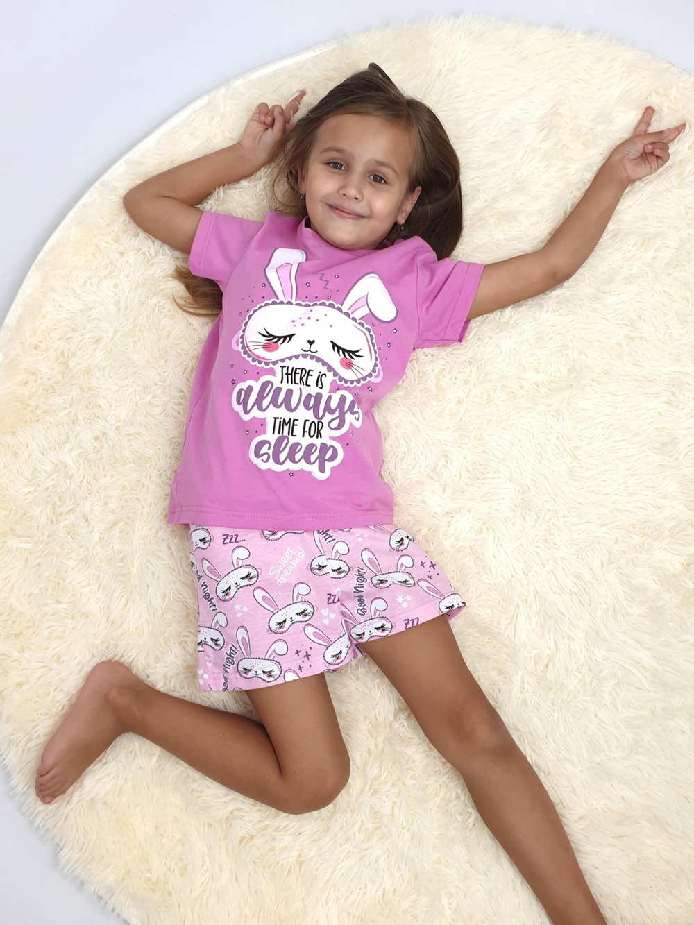 7-45-2 Пижама для девочки Luneva